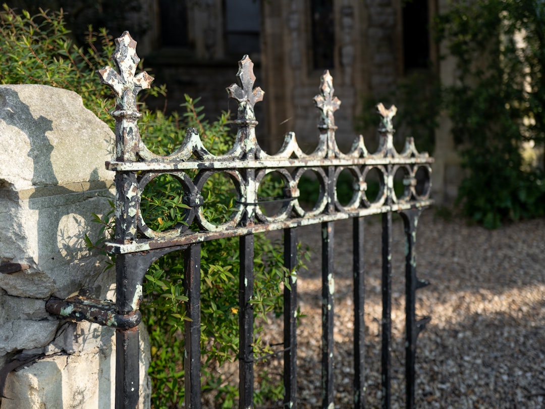 A metal driveway gate on the Mount Pleasant coast